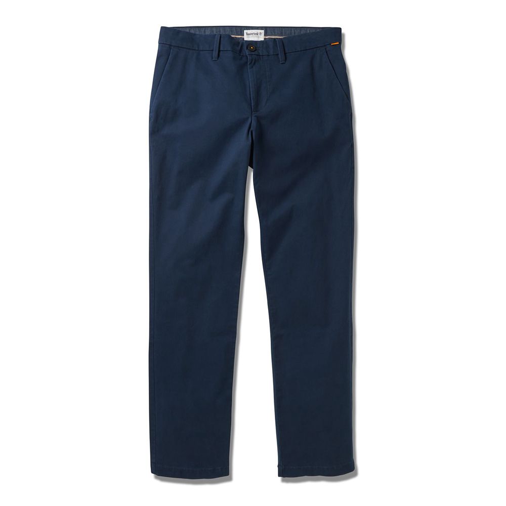 Pantaloni Timberland Barbati Bleumarin - Squam Lake Stretch Chino - Romania - AVJKQM851